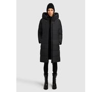 Steppmantel KHUJO "JILIAS5", Damen, Gr. S, schwarz, 100% Polyester, unifarben, regular fit, Langarm eingesetzt elastischer Bund, Mäntel (63525404-S) schwarz