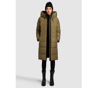 Steppmantel KHUJO "JILIAS5", Damen, Gr. S, scrub grün, 100% Polyester, unifarben, regular fit, eingesetzt elastischer Bund, Mäntel Steppmantel (49920014-S) scrub grün