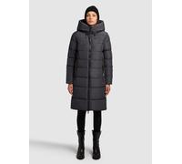 Steppmantel KHUJO "JILIAS5", Damen, Gr. XXL, steel grau, 100% Polyester, unifarben, regular fit, eingesetzt elastischer Bund, Mäntel Steppmantel (46328966-XXL) steel grau