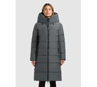 Steppmantel KHUJO "JILIAS6 MATT", Damen, Gr. S (36), foam grün, Steppware, Obermaterial: 100% Polyester. Futter: 100% Nylon. Wattierung: 100% Polyester, unifarben, knielang, elastischer Bund, Mäntel S