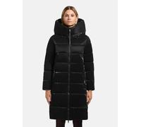 Steppmantel KHUJO "Jilias6 Shiny", Damen, Gr. L (40), schwarz, Obermaterial: 100% Polyester. Innenfutter: 100% Nylon. Wattierung: 100% Polyester, gerade knieumspielend, hoch geschlossener Ausschnitt, 