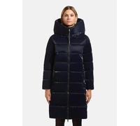 Steppmantel KHUJO "Jilias6 Shiny", Damen, Gr. M (38), blau (nachtblau), Obermaterial: 100% Polyester. Innenfutter: 100% Nylon. Wattierung: 100% Polyester, gerade knieumspielend, hoch geschlossener Aus