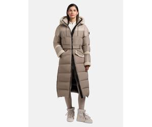 Steppmantel KHUJO "Julita2", Damen, Gr. M (38), grau, Obermaterial 1: 100% Polyester. Obermaterial 2: 100% Nylon. Innenfutter: 100% Nylon. Wattierung: 100% Polyester. Kunstfell: 100% Polyester, tailli