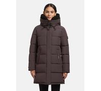 Steppmantel KHUJO "Kelsi", Damen, Gr. M (38), braun (pflaume), Obermaterial: 85% Polyester, 15% Baumwolle. Innenfutter: 100% Nylon. Wattierung: 100% Polyester, Basic, figurumspielend ca. Mitte Obersch