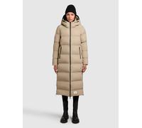 Steppmantel KHUJO "LAREA3", Damen, Gr. XS, beige, 100% Nylon, unifarben, regular fit, eingesetzt elastischer Bund, Mäntel Steppmantel, Topseller (20942427-XS) beige