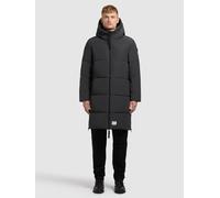 Steppmantel KHUJO "LEAR", Herren, Gr. L, obrage grau, 100% Polyester, unifarben, eingesetzt elastischer Bund mit Windstopper, Mäntel Steppmantel (68241041-L) obrage grau