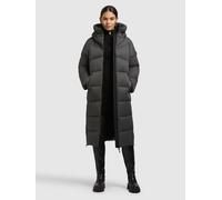 Steppmantel KHUJO "LIMA", Damen, Gr. M, schwarz melange grau, Twill, 100% Polyester, unifarben, eingesetzt elastischer Bund mit Windstopper, Mäntel Steppmantel (56813332-M) schwarz melange grau