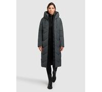 Steppmantel KHUJO "LINARI", Damen, Gr. L, foam grün, 100% Polyester, unifarben, regular fit, eingesetzt elastischer Bund mit Windstopper, Mäntel Steppmantel (67507236-L) foam grün