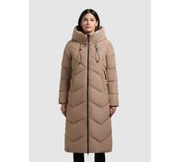 Steppmantel KHUJO "LINARI", Damen, Gr. S (36), cookie beige, Steppware, Obermaterial: 100% Polyester. Futter: 100% Nylon. Wattierung: 100% Polyester, unifarben, ca. Mitte Wade, elastischer Bund, Mänte