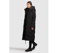 Steppmantel KHUJO "LINARI", Damen, Gr. XL, schwarz, 100% Polyester, unifarben, regular fit, eingesetzt elastischer Bund mit Windstopper, Mäntel Steppmantel (51035620-XL) schwarz