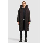 Steppmantel KHUJO "LINARI", Damen, Gr. XS, moody plum, 100% Polyester, unifarben, regular fit, eingesetzt elastischer Bund mit Windstopper, Mäntel Steppmantel (96255418-XS) moody plum