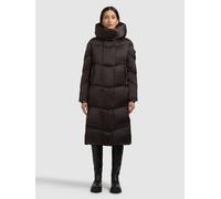 Steppmantel KHUJO "MANELIA2", Damen, Gr. M, moody plum, 100% Polyester, unifarben, regular fit, eingesetzt elastischer Bund mit Windstopper, Mäntel Steppmantel (58332169-M) moody plum