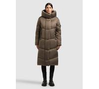 Steppmantel KHUJO "MANELIA2", Damen, Gr. XS, cane braun, 100% Polyester, unifarben, regular fit, eingesetzt elastischer Bund mit Windstopper, Mäntel Steppmantel (55228328-XS) cane braun