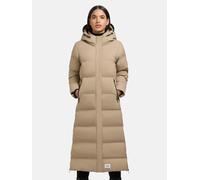 Steppmantel KHUJO "Mayla2-YM", Damen, Gr. S (36), beige (sand), Obermaterial: 100% Nylon; Futter: 100% Nylon; Wattierung: 100% Polyester, tailliert ca. Mitte Wade, Ärmel ohne Ärmelschlitz Bündchen, Mä