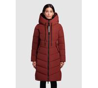 Steppmantel KHUJO "Mikia2-YM", Damen, Gr. XL (42), rot (dunkelrot), Obermaterial: 100% Polyester; Innenfutter: 100% Nylon; Wattierung: 100% Polyester, modisch, figurumspielend knieumspielend, hoch ges