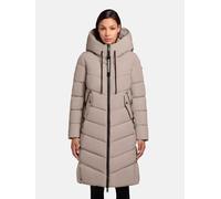 Steppmantel KHUJO "Mikia2-YM", Damen, Gr. XS (34), grau, Obermaterial: 100% Polyester; Innenfutter: 100% Nylon; Wattierung: 100% Polyester, modisch, figurumspielend knieumspielend, hoch geschlossener 