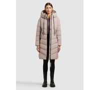 Steppmantel KHUJO "MIKIA3", Damen, Gr. XL, dusty beige, 100% Polyester, unifarben, eingesetzt elastischer Bund mit Windstopper, Mäntel Steppmantel, Topseller (11392924-XL) dusty beige