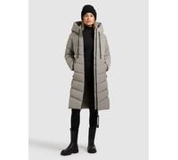 Steppmantel KHUJO "MIKIA3", Damen, Gr. XL, witcher grün, 100% Polyester, unifarben, regular fit knielang, eingesetzt elastischer Bund mit Windstopper, Mäntel Steppmantel (52732714-XL) witcher grün