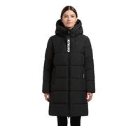 Steppmantel KHUJO "MISTHA", Damen, Gr. S (36), schwarz, Web, Obermaterial: 100% Polyester. Futter: 100% Nylon. Wattierung: 100% Polyester, unifarben, Basic ca. Mitte Oberschenkel, Mäntel Steppmantel (