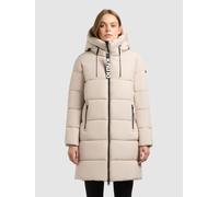 Steppmantel KHUJO "MISTHA", Damen, Gr. XXL (44), soft beige, Web, Obermaterial: 100% Polyester. Futter: 100% Nylon. Wattierung: 100% Polyester, unifarben, Basic ca. Mitte Oberschenkel, Mäntel Steppman