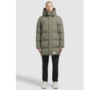 Steppmantel KHUJO "MORSE", Herren, Gr. XXL, grün (helloliv), Web, 100% Polyester, unifarben, loose fit ca. Mitte Oberschenkel, eingesetzt elastischer Bund, Mäntel Steppmantel (20310146-XXL) helloliv