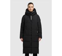 Steppmantel KHUJO "NALU", Damen, Gr. M (38), schwarz, Steppware, Obermaterial: 100% Polyester. Futter: 100% Nylon. Wattierung: 100% Polyester, unifarben, knielang, elastischer Bund, Mäntel Steppmantel