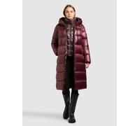 Steppmantel KHUJO "NASHI 2IN1 (EINSATZ HERAUSNEHMBAR)", Damen, Gr. M, mahagoni rot, 100% Nylon, unifarben, eingesetzt elastischer Bund mit Windstopper, Mäntel Steppmantel (15653369-M) mahagoni rot