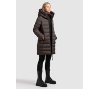 Steppmantel KHUJO "NEKAR2", Damen, Gr. S, graphite grau, 100% Polyester, unifarben, eingesetzt elastischer Bund mit Windstopper, Mäntel Steppmantel (59987924-S) graphite grau