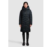 Steppmantel KHUJO "ODANA3", Damen, Gr. M, port blau, 100% Nylon, unifarben, slim fit, eingesetzt elastischer Bund, Mäntel Steppmantel (88653338-M) port blau