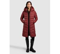 Steppmantel KHUJO "ODANA3", Damen, Gr. S, dunkelrot, 100% Nylon, unifarben, slim fit, eingesetzt elastischer Bund, Mäntel Steppmantel (84942968-S) dunkelrot