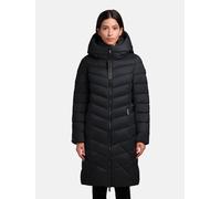 Steppmantel KHUJO "Odana3-YM", Damen, Gr. XL (42), blau, Obermaterial: 100% Nylon, Innenfutter: 100% Nylon, Wattierung: 100% Polyester, casual, tailliert knieumspielend, hoch geschlossener Ausschnitt,