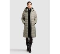 Steppmantel KHUJO "ODANA4", Damen, Gr. S, witcher grün, 100% Nylon, unifarben, regular fit, eingesetzt elastischer Bund mit Windstopper, Mäntel Steppmantel (40673707-S) witcher grün