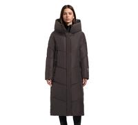 Steppmantel KHUJO "PULSET MATT", Damen, Gr. L (40), graphite grau, Steppware, Obermaterial: 100% Polyester. Futter: 100% Nylon. Wattierung: 100% Polyester, unifarben, knielang, elastischer Bund, Mänte