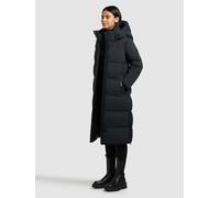 Steppmantel KHUJO "RACHEL2 MATT", Damen, Gr. XS, obrage grau, 100% Polyester, unifarben, eingesetzt elastischer Bund mit Windstopper, Mäntel Steppmantel (16719447-XS) obrage grau