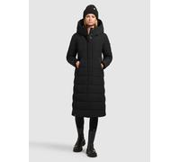 Steppmantel KHUJO "SENSY", Damen, Gr. L, schwarz, 100% Polyester, unifarben, regular fit, eingesetzt elastischer Bund, Mäntel Steppmantel (77157201-L) schwarz