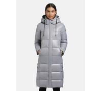 Steppmantel KHUJO "Shane2-YM", Damen, Gr. XL (42), blau (hellblau), Obermaterial: 100% Nylon; Innenfutter: 100% Nylon; Wattierung: 100% Polyester, tailliert ca. Mitte Oberschenkel, hoch geschlossener