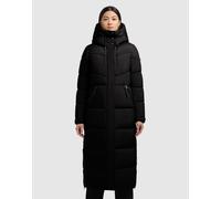 Steppmantel KHUJO "SHIMANTA5", Damen, Gr. L (40), schwarz, Steppware, Obermaterial: 100% Polyester. Futter: 100% Polyester. Wattierung: 100% Polyester, unifarben, wadenlang, elastischer Bund, Mäntel,