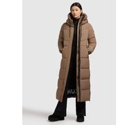 Steppmantel KHUJO "SHIMANTA5", Damen, Gr. XL, rust braun, 100% Polyester, unifarben, regular fit wadenlang, eingesetzt elastischer Bund mit Klettverschluss, Mäntel Steppmantel (28223916-XL) rust braun
