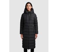 Steppmantel KHUJO "SIMMIE", Damen, Gr. M (38), schwarz, Steppware, Obermaterial: 100% Polyester. Futter: 100% Nylon. Wattierung: 100% Polyester, unifarben, knielang, Mäntel Steppmantel, knielanger Sch