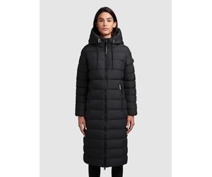 Steppmantel KHUJO "SIMMIE", Damen, Gr. M (38), schwarz, Steppware, Obermaterial: 100% Polyester. Futter: 100% Nylon. Wattierung: 100% Polyester, unifarben, knielang, Mäntel Steppmantel, knielanger Sch