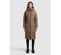 Steppmantel KHUJO "SIMMIE", Damen, Gr. XL, rust braun, 100% Polyester, unifarben, regular fit, eingesetzt elastischer Bund, Mäntel Steppmantel, Topseller (15754418-XL) rust braun