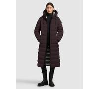 Steppmantel KHUJO "SIMMIE2", Damen, Gr. L, moody plum, 100% Polyester, unifarben, eingesetzt elastischer Bund mit innenliegendem Gummizug, Mäntel Steppmantel (73751845-L) moody plum