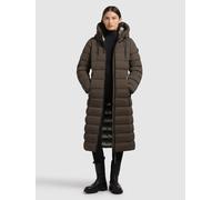 Steppmantel KHUJO "SIMMIE2", Damen, Gr. XXL, dull, grün, 100% Polyester, unifarben, eingesetzt elastischer Bund mit innenliegendem Gummizug, Mäntel Steppmantel (28922127-XXL) dull, grün