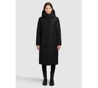 Steppmantel KHUJO "SONJE6", Damen, Gr. L, schwarz, 100% Polyester, unifarben, loose fit, eingesetzt elastischer Bund, Mäntel Steppmantel (46128850-L) schwarz