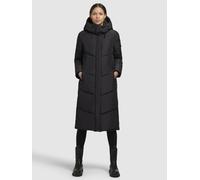Steppmantel KHUJO "SONJE6", Damen, Gr. S, schwarz, 100% Polyester, unifarben, loose fit wadenlang, eingesetzt elastischer Bund mit Windstopper, Mäntel Steppmantel (63394926-S) schwarz