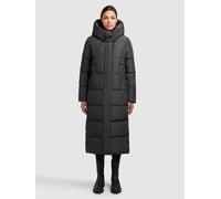 Steppmantel KHUJO "SOULANI4", Damen, Gr. M, steel grau, 100% Polyester, unifarben, loose fit, eingesetzt elastischer Bund, Mäntel Steppmantel (36734957-M) steel grau