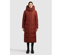 Steppmantel KHUJO "SOULANI4", Damen, Gr. XS, dunkelrot, 100% Polyester, unifarben, loose fit, eingesetzt elastischer Bund, Mäntel Steppmantel (58058060-XS) dunkelrot