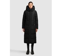 Steppmantel KHUJO "SOULANI4", Damen, Gr. XS, schwarz, 100% Polyester, unifarben, loose fit, eingesetzt elastischer Bund, Mäntel Steppmantel, Topseller (77633114-XS) schwarz