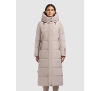 Steppmantel KHUJO "SOULANI5 MATT", Damen, Gr. L (40), dusty beige, Steppware, Obermaterial: 100% Polyester. Futter: 100% Nylon. Wattierung: 100% Polyester, unifarben, wadenlang, elastischer Bund, Mänt