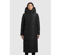 Steppmantel KHUJO "SOULANI5 MATT", Damen, Gr. L (40), schwarz, Steppware, Obermaterial: 100% Polyester. Futter: 100% Nylon. Wattierung: 100% Polyester, unifarben, wadenlang, elastischer Bund, Mäntel S